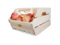 Een houten kist met appels van Habau.