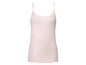 Een gestreept roze tanktop.