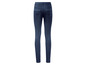 Donkerblauwe skinny jeans voor dames.