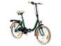 Een groene Agono Cruiser 20 vouwfiets.