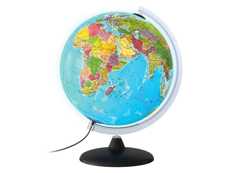 Ga naar volledige schermweergave: LIVARNO home Verlichte wereldbol Ø30 cm - afbeelding 2