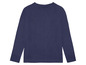Een donkerblauwe longsleeve met lange mouwen.