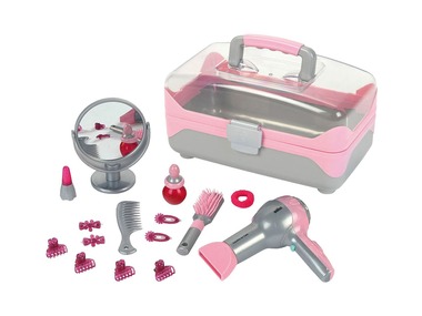 Theo Klein Braun beautycase met haardroger