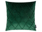 Groen fluwelen kussen met ruitpatroon van het merk Magma.