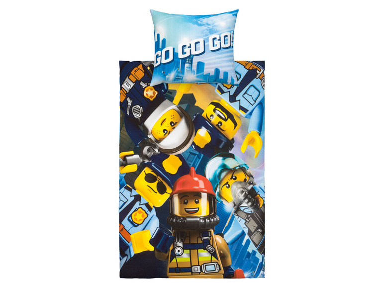 Ga naar volledige schermweergave: LEGO City Kinder dekbedovertrek 140 x 200 cm - afbeelding 2