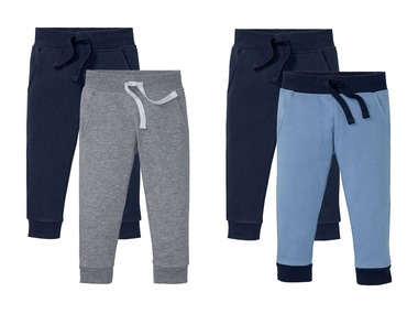 lupilu® Set van 2 joggingsbroeken voor jongens, biokatoen