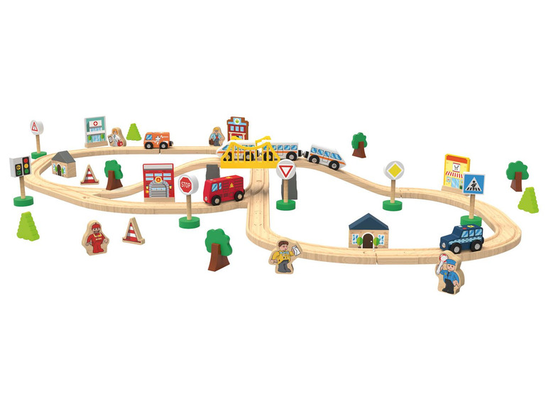 Ga naar volledige schermweergave: Playtive Houten treinbaansets - afbeelding 3
