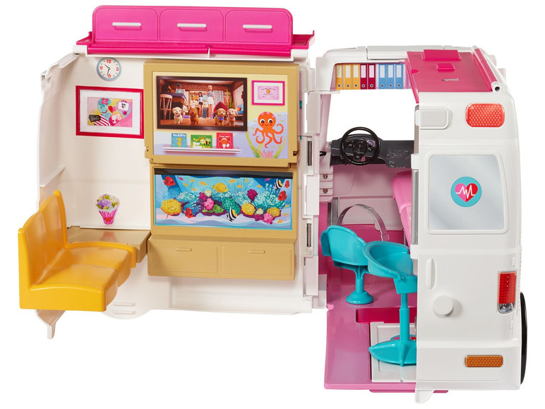 Ga naar volledige schermweergave: Barbie 2-in-1 ambulance speelset - afbeelding 19
