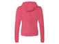 Een roze hoodie met capuchon voor dames.