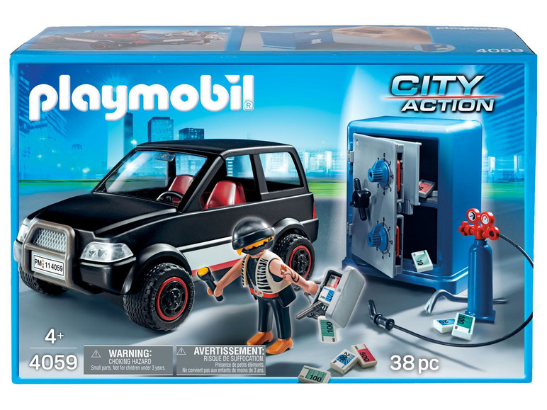Ga naar volledige schermweergave: Playmobil Speelset boef en vluchtauto - afbeelding 1