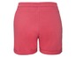 Roze shorts met elastische tailleband.