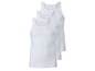 Drie witte tanktops van Livery.