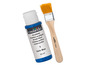 Donkerblauwe acrylverf van Crelando met penseel.