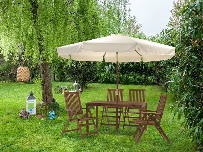 Ga naar volledige schermweergave: florabest Houten tuinklapstoel met hoge rugleuning - afbeelding 6