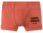 Oranje boxershorts met 'Green Urban Life' print.