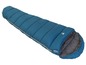 Een blauwe Vango Kanto slaapzak voor kamperen.
