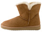 Bruine Ugg-stijl laarzen met bontvoering.