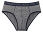 Grijze onderbroek met blauwe band en 'Casual Look' tekst.