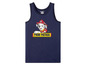 Een donkerblauw tanktop met Paw Patrol print.