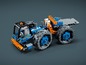 LEGO Technic bouwset met een blauwe en oranje tractor.