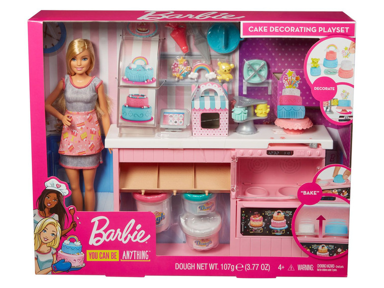 Ga naar volledige schermweergave: Barbie Taartenbakker & poppen speelset - afbeelding 3