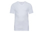 Witte V-hals T-shirt met korte mouwen van Livergy.