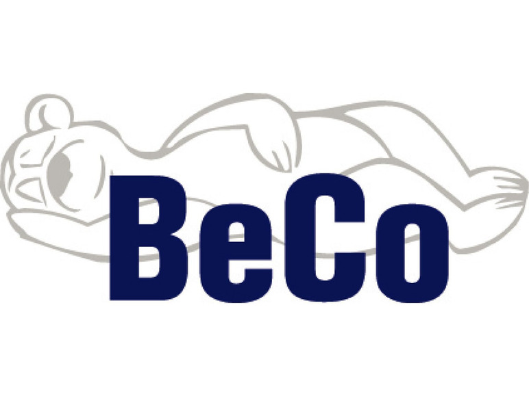 Logo van BeCo met een slapende beer.