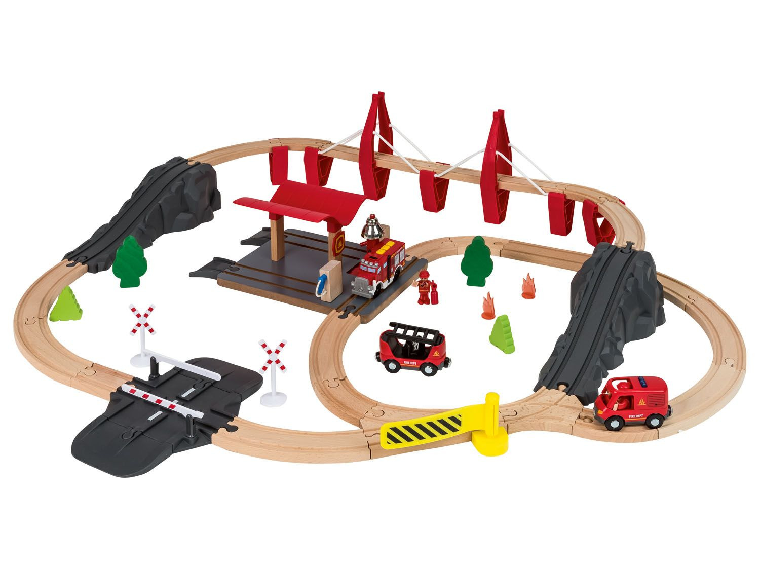 Klap nieuwigheid Omgaan Playtive Houten treinbaansets online kopen | LIDL