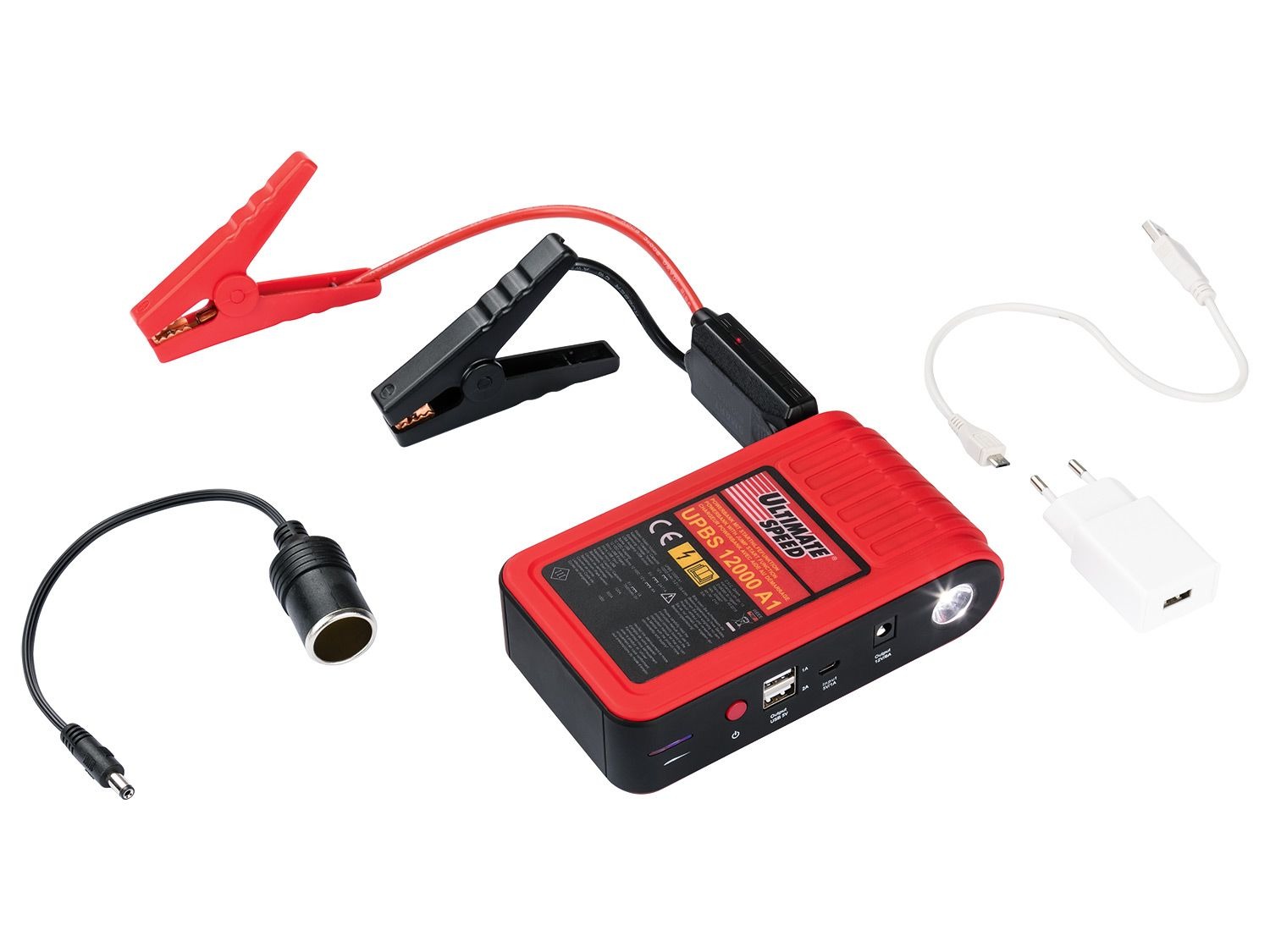 Ultimate Speed 2 in 1 Jump Starter with Power Bank (Lidl) 