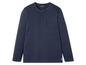 Een donkerblauw longsleeve t-shirt van Livergy met knoopjes.