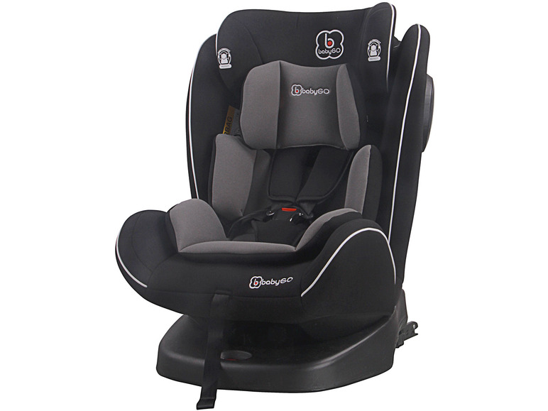 Afbeelding van BabyGO Kinder-autostoel »Nova 360°rotatie«, in hoogte verstelbare hoofdsteun (Zwart)