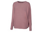 Een roze longsleeve met ronde hals.