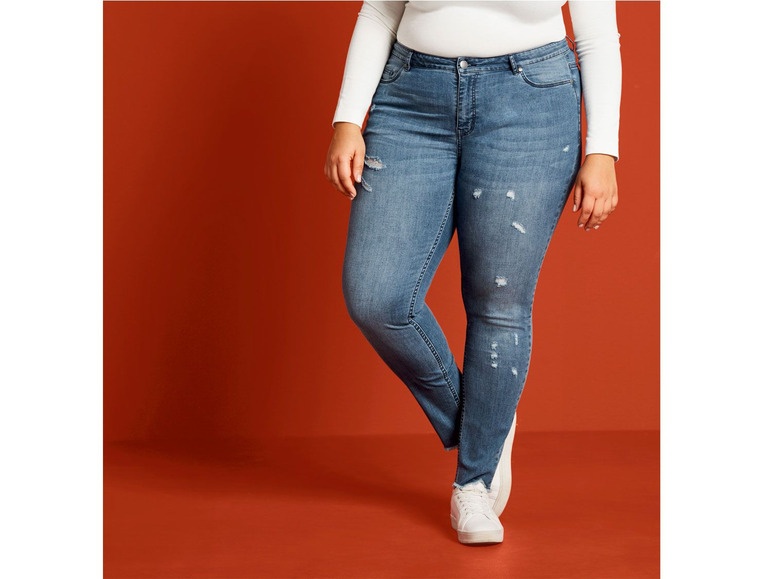 Ga naar volledige schermweergave: esmara Dames jeans skinny fit plus size - afbeelding 4