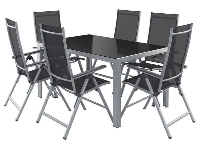 Ga naar volledige schermweergave: florabest 2 aluminium standenstoelen grijs - afbeelding 6