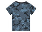 Een blauw camouflage T-shirt