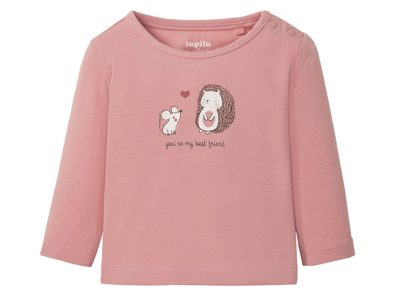 Ga naar volledige schermweergave: lupilu Shirt met lange mouwen voor babymeisjes - afbeelding 6