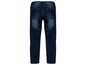 Donkerblauwe jeans van achteren.