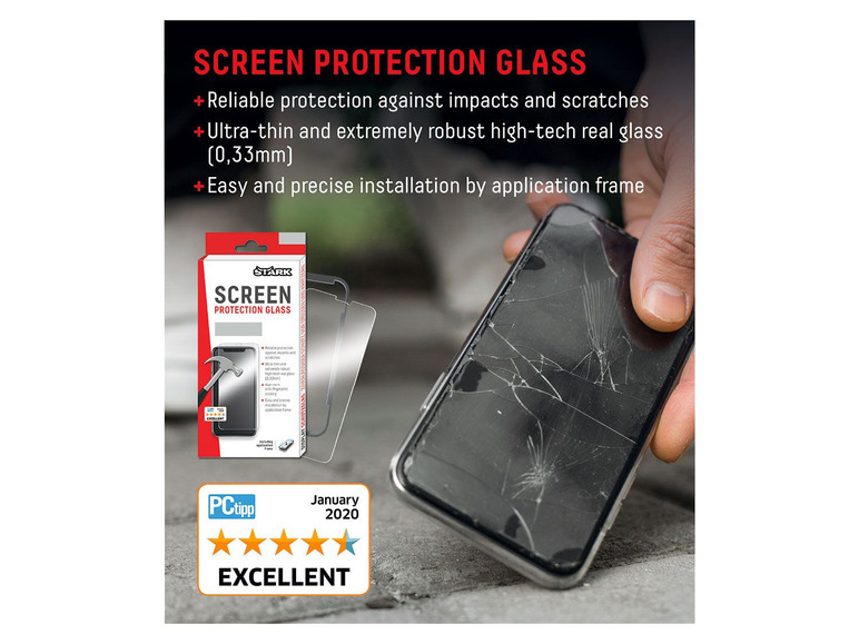 Ga naar volledige schermweergave: Stark Smartphone screenprotector - afbeelding 2