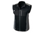 Zwart softshell vest met grijze details.