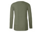 Een groene longsleeve met ronde hals.