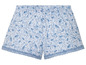Korte broek met bloemenprint en kant.