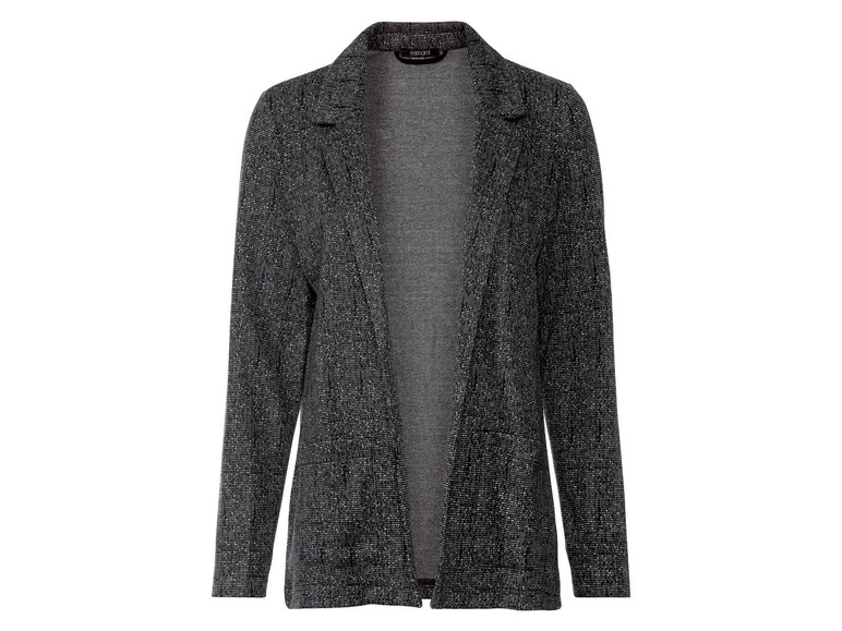 Zwart blazer met glitter voor dames.