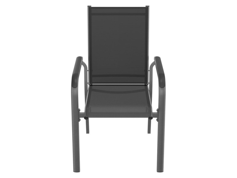 Ga naar volledige schermweergave: florabest Aluminium stapelstoel zwart - afbeelding 3
