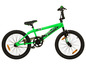 Een groene BMX-fiets met de naam 'D-Tox Shaggy'.