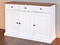Witte dressoir met drie deuren en twee laden
