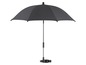 Een zwarte parasol voor een kinderwagen