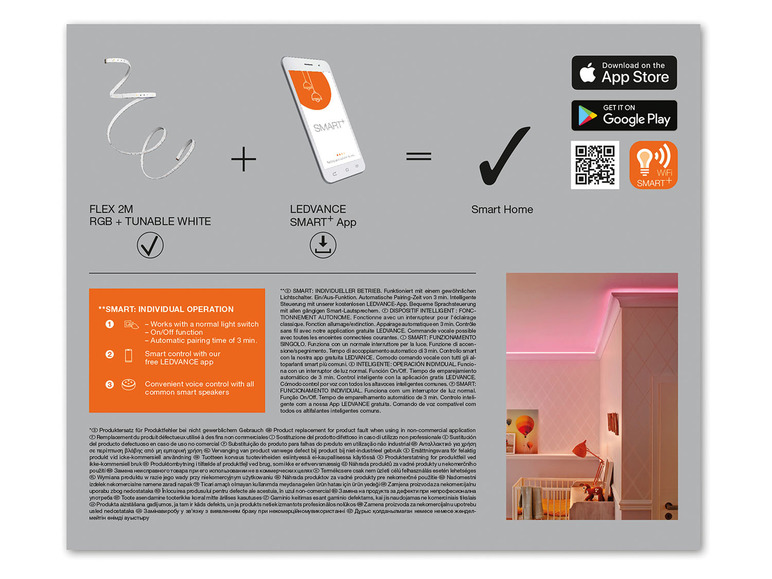 Ga naar volledige schermweergave: Ledvance Smart LED-strip met WiFi - afbeelding 5