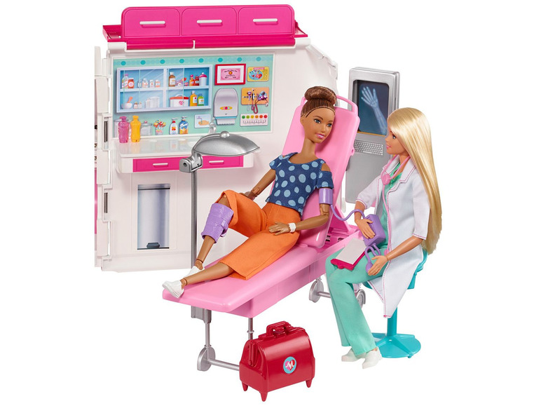 Ga naar volledige schermweergave: Barbie 2-in-1 ambulance speelset - afbeelding 18