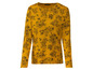 Gele longsleeve met bloemenprint.