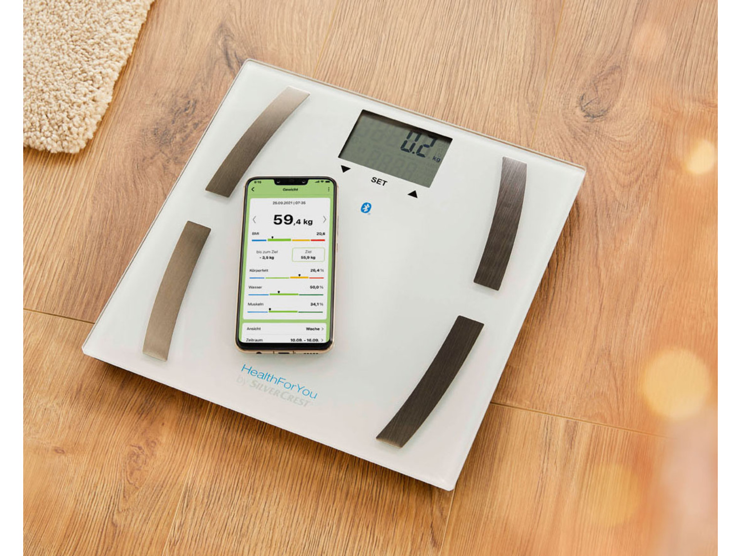 SILVERCREST Personenweegschaal met app LIDL